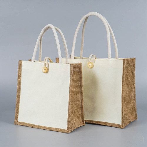 麻布袋定制拼接帆布袋印logo