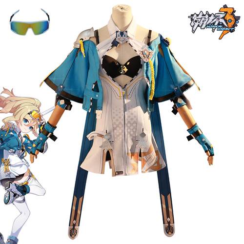 崩坏3幽兰黛尔cos服女武神比安卡幽兰黛尔天光驰彻cos动漫服装
