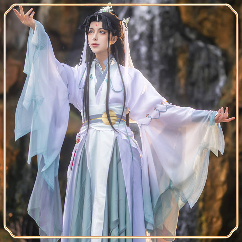 天官赐福师青玄cos服风师娘娘古风雨师古装汉服假发cosply服装女