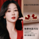 本命年红色小马镶钻耳钉女2026新款 爆款 耳环无耳洞耳夹纯银针耳饰