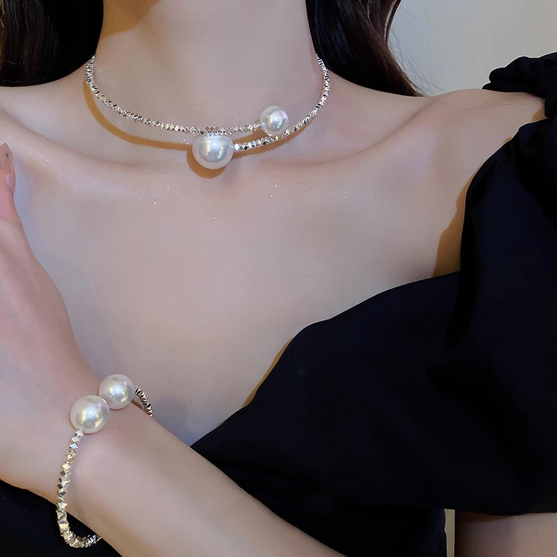 伊灿碎银几两珍珠项链女气质
