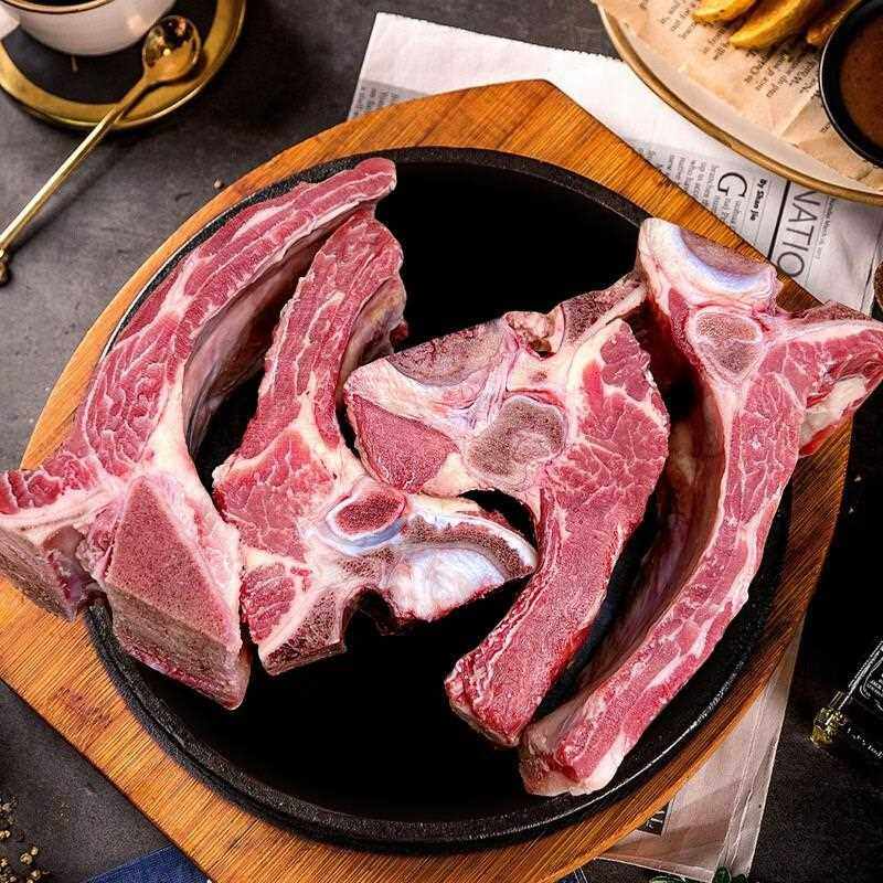 内蒙古新鲜牛排骨带骨牛排生鲜牛肉炖煮烧烤食材冷链西餐厅牛肋排