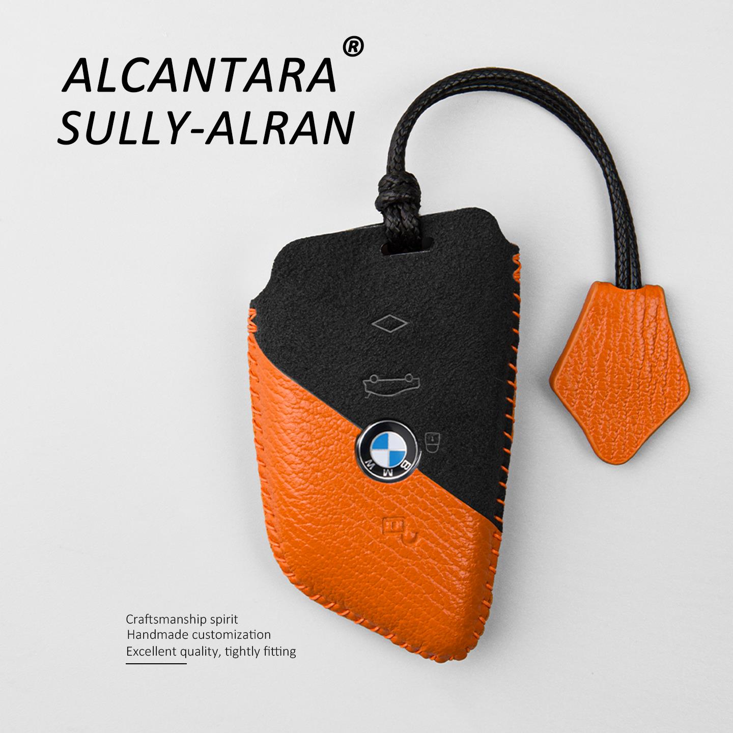 宝马钥匙套3系5系7系x1x2x3x4x5x6x7刀锋包320LI壳真皮530撞色扣