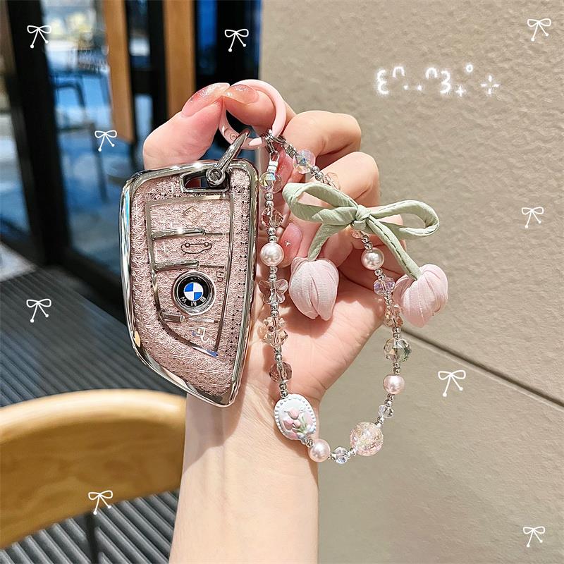 适用于宝马3系钥匙套5系刀锋x3x5三325li壳x2扣ix3四系x6x7钻石纹