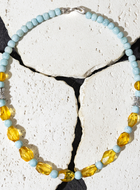 二梦三青【朝圣之旅】天然有机珠宝宝石琥珀蜜蜡项链时尚百搭高级