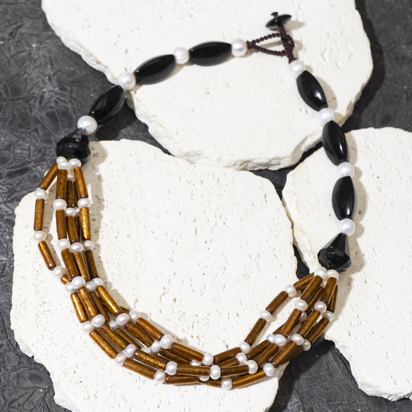 二梦三青【禁忌之欲】原创小众多层项链女气质感毛衣链复古中古风