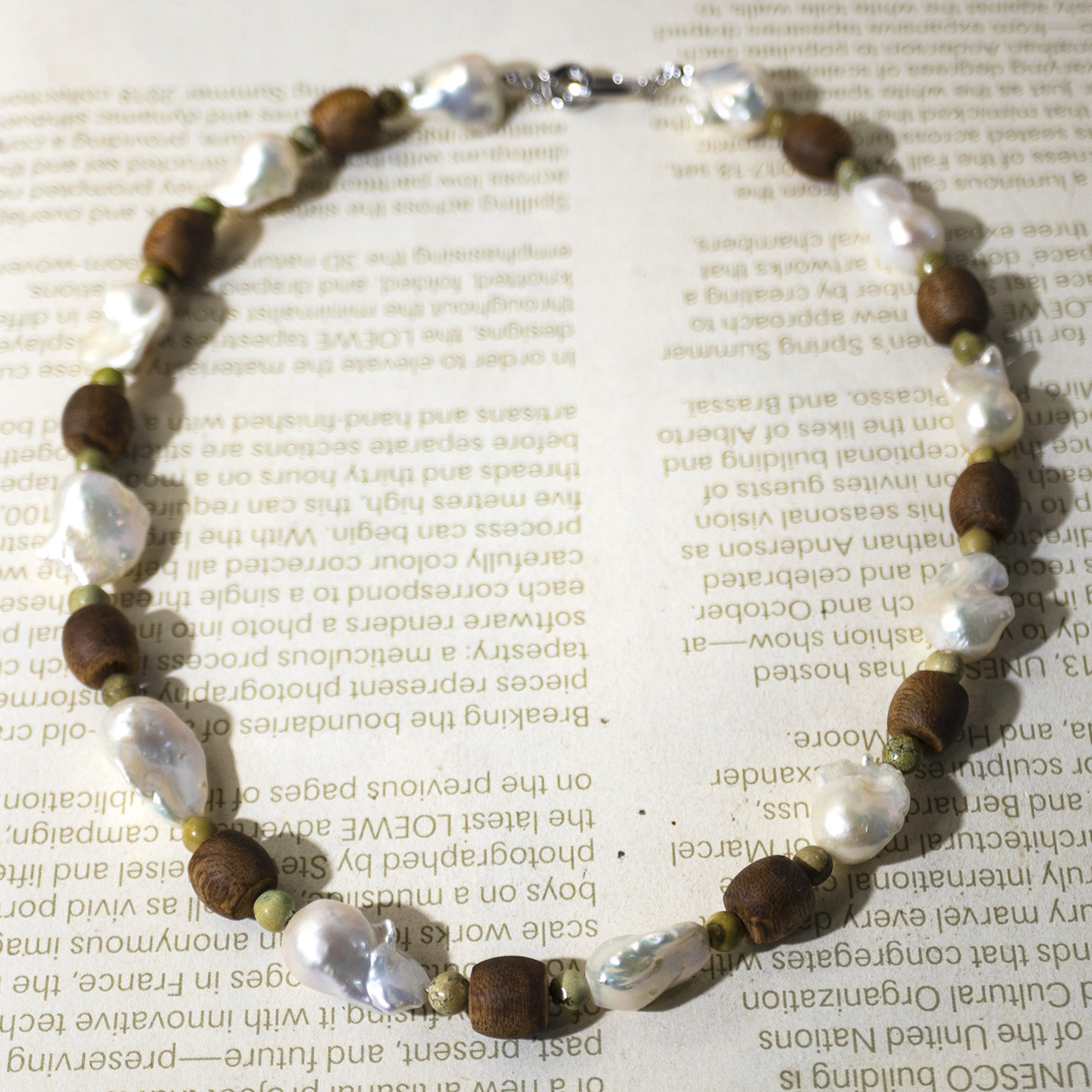 二梦三青【墨染晴天】银耀石项链女时尚百搭锁骨链黑色黄色琥珀款