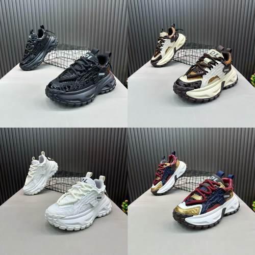 2025冬季新款欧风厚底老爹鞋男