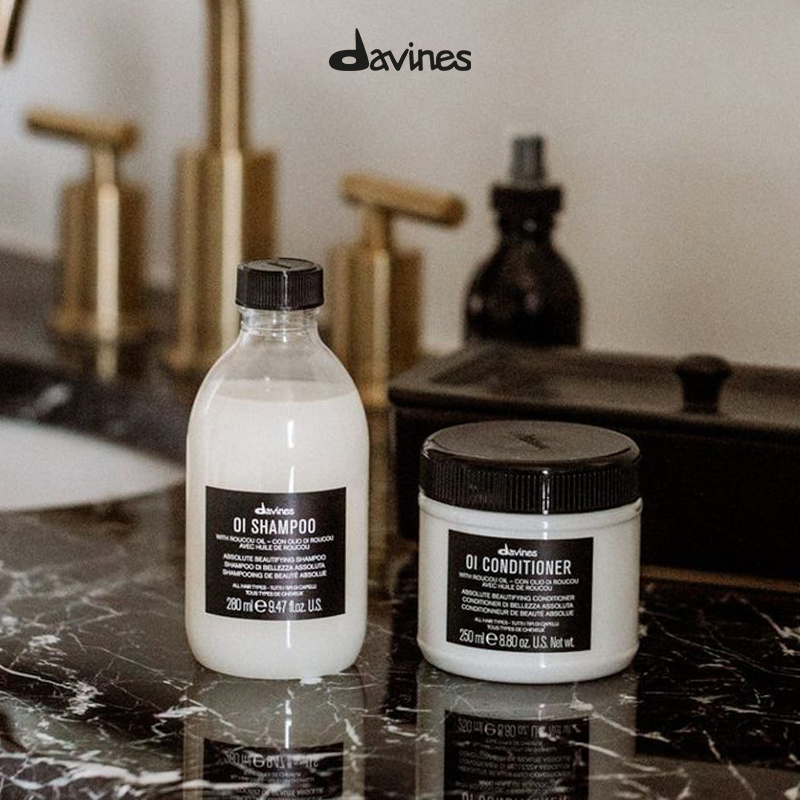 Davines大卫尼斯官方网欧艾oi洗发水蓬松控油男女士木质香波正品