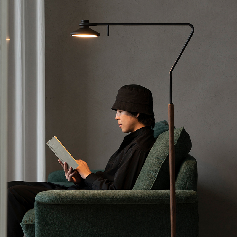 ziilamp cos落地灯 复古落地灯黑胡桃立式台灯客厅沙发角落氛围灯,家装灯饰光源,装饰落地灯,淘宝优惠券,粉丝福利购,淘宝优惠卷