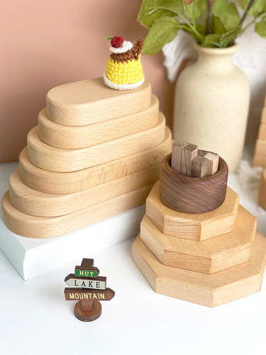 榉木DIY手工展示台车载中控台