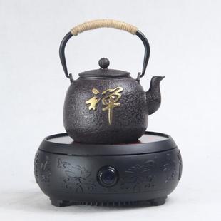 餐厅饭店600ml中号铁壶0.6L烧水泡茶壶家用养生茶具铸铁日式