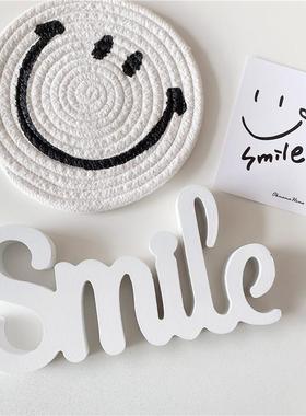 OknanaHome桌面字母小摆件 ins风床头柜书桌装饰儿童房间摆设品房