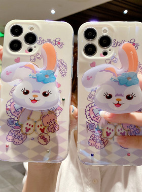 淳于亦卡通迪士尼芭蕾兔适用iPhone15Pro手机壳防摔支架Xs软壳可爱星黛露ip11苹果14PM硅胶套13Max赵露思同款