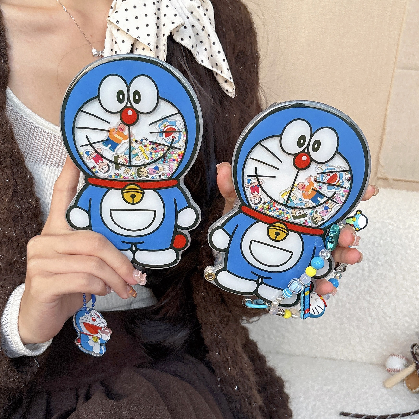 淳于亦卡通可爱哆啦a梦适用苹果17promax手机壳15全包按键大视窗14/13创意镜面滑盖趣味闪灯挂绳16防摔保护壳,3C数码配件,手机保护套/壳,淘宝优惠券,粉丝福利购,淘宝优惠卷