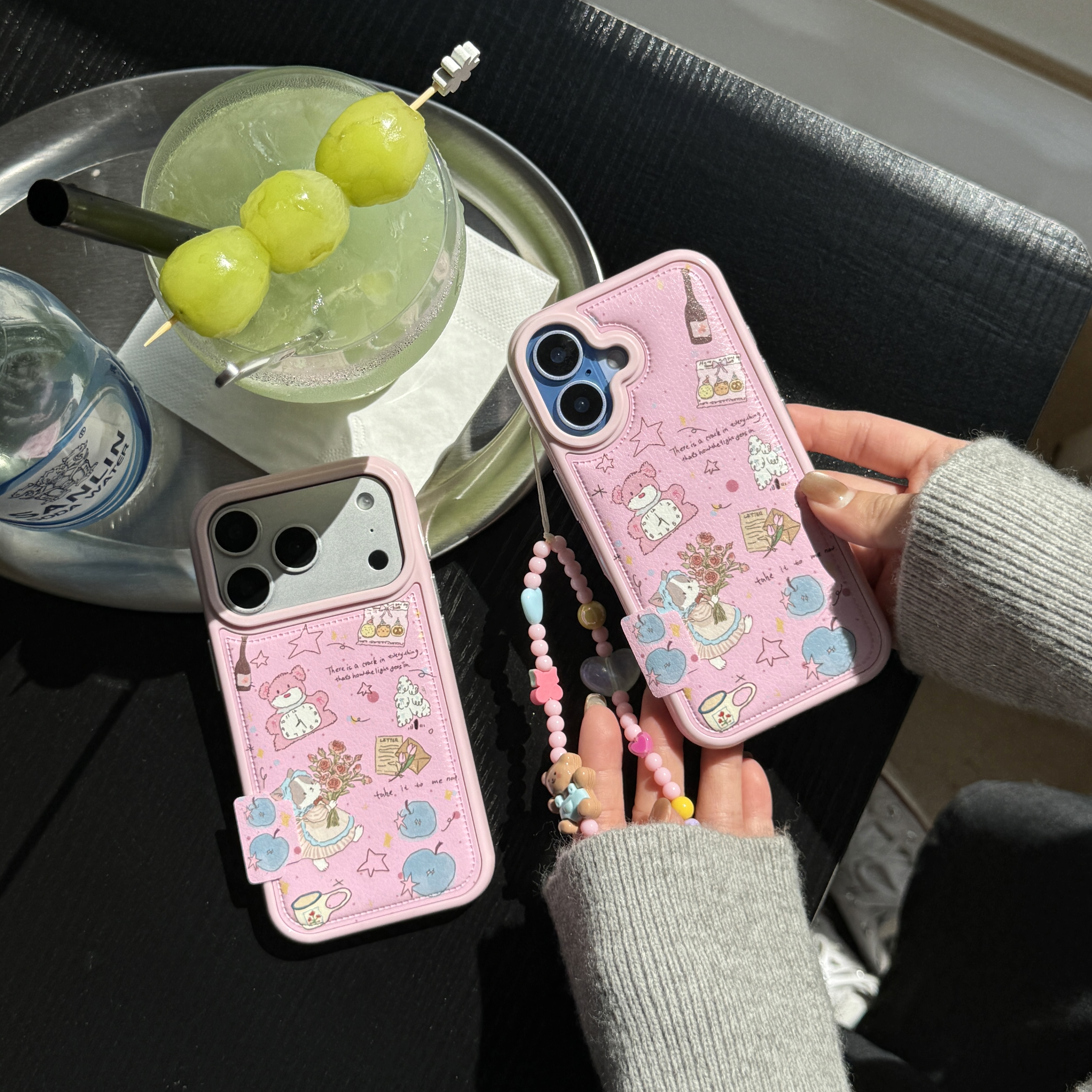 可爱女仆猫猫苹果17硅胶挂绳软壳