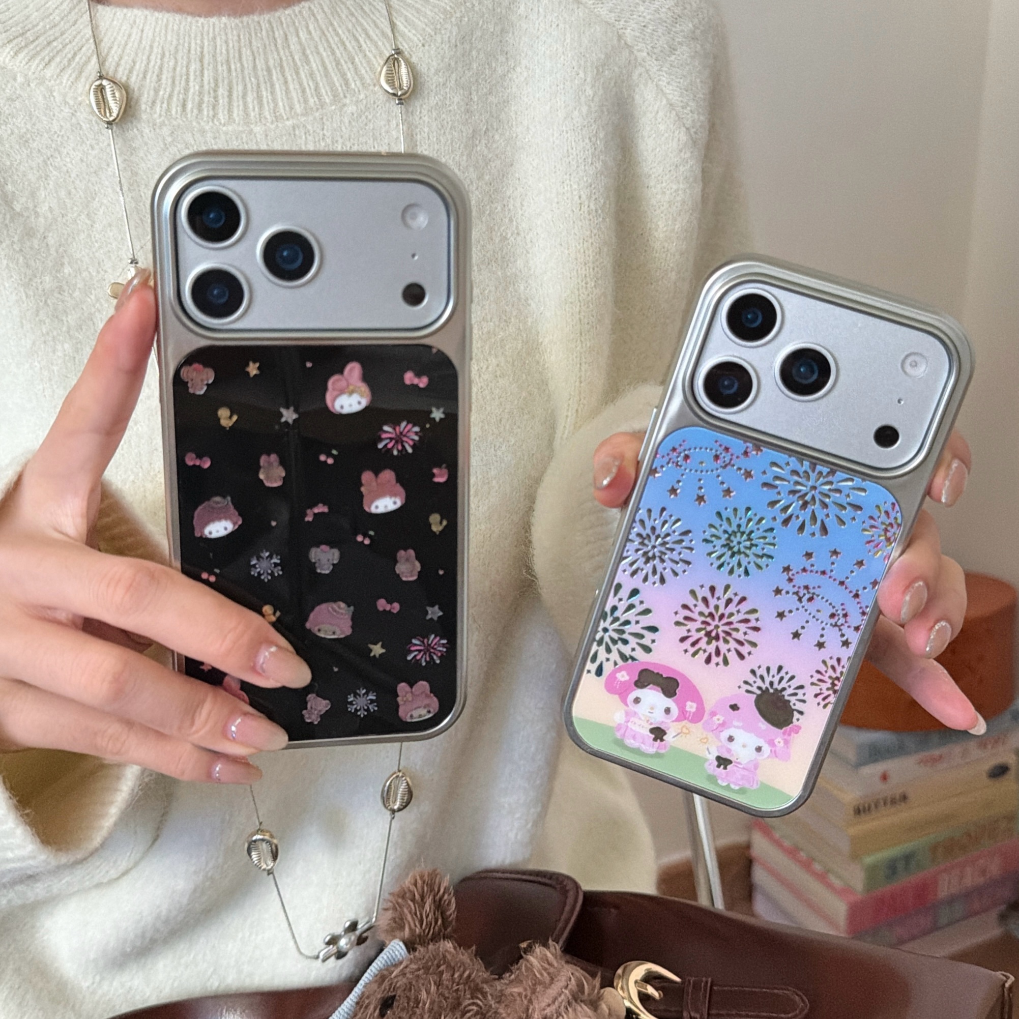 ins风可爱卡通美乐蒂烟花苹果17