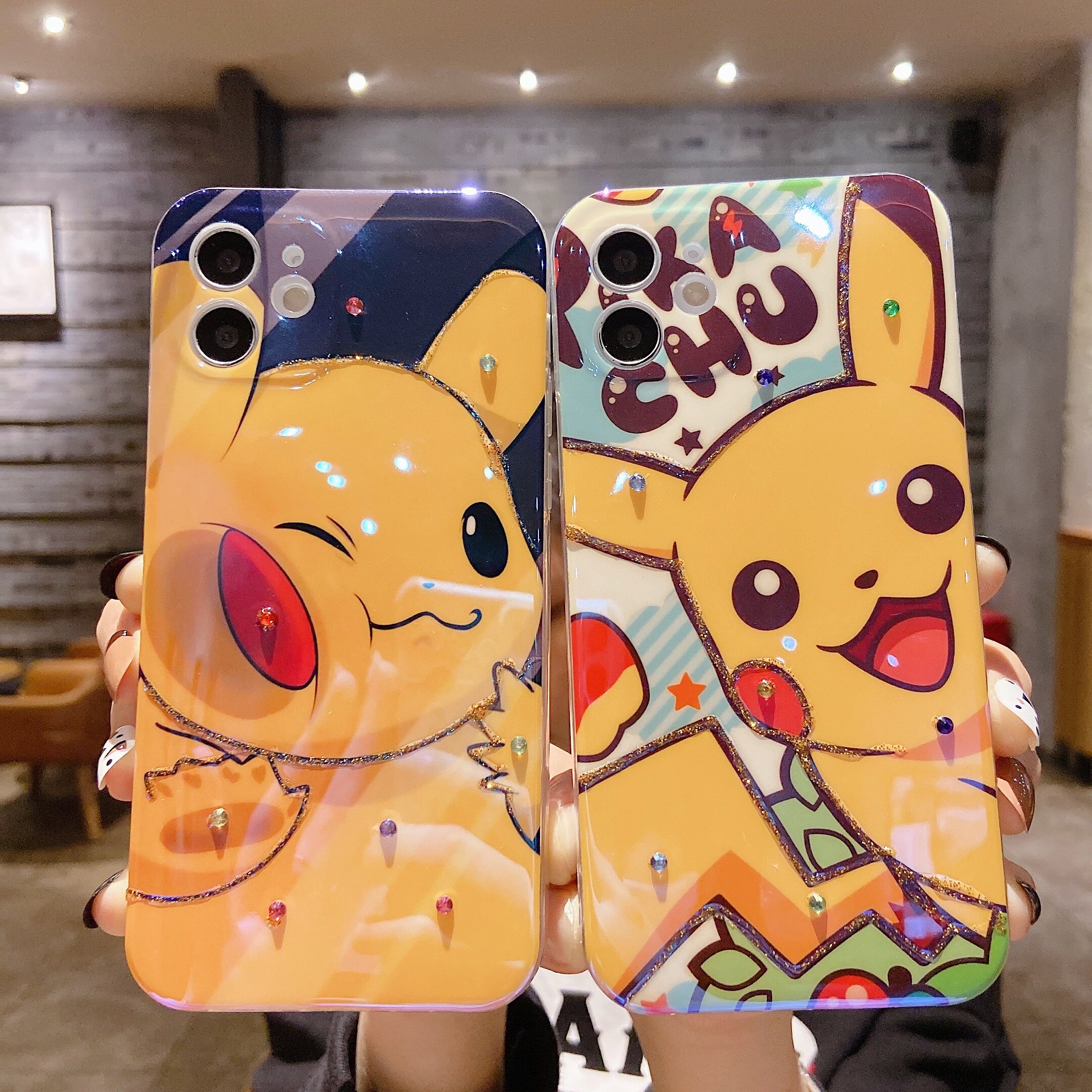 淳于亦卡通神奇宝贝皮卡丘可爱适用iPhone14Pro手机壳Max个性女款11苹果13ProMax全包镜头硅胶套Xs比卡丘15PM