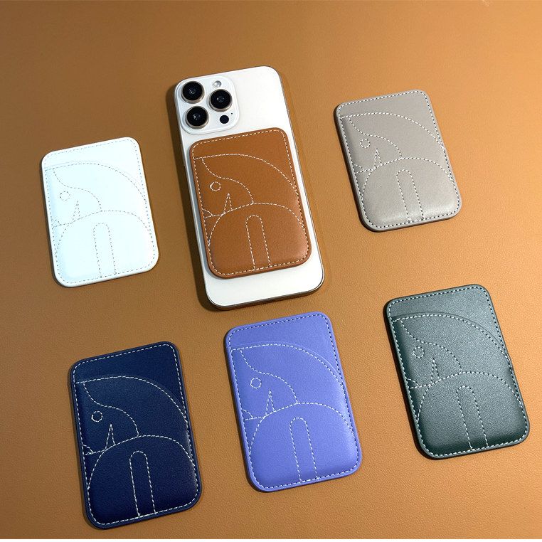 淳于亦橙色小马适用于iPhone17ProMax磁吸卡包17Pro手机壳16Pro商务卡包ChevalMagSafe磁吸卡包真牛皮NFC卡套