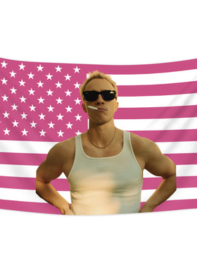 Temu  Drew Starkey-2  旗帜挂布挂毯 90*150cm