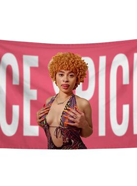 Ice Spice Flag 女明星旗帜背景布挂毯 3X5FT墙布挂布