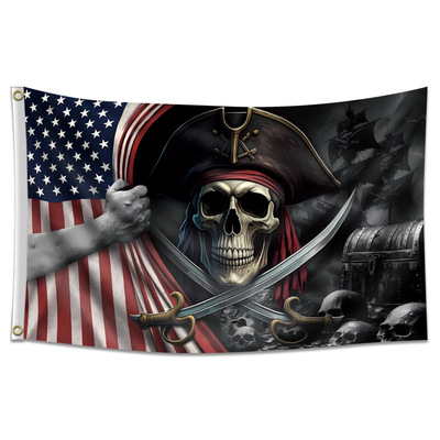 美国海盗旗帜挂布90*150