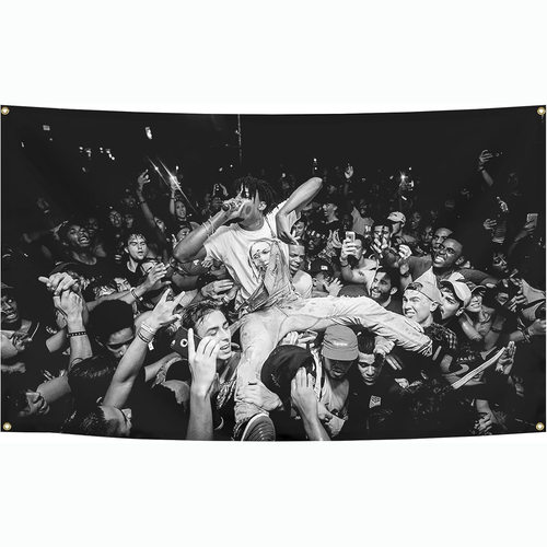 新款室内旗帜横幅 Playboi Carti 趣味挂毯挂布 数码印刷