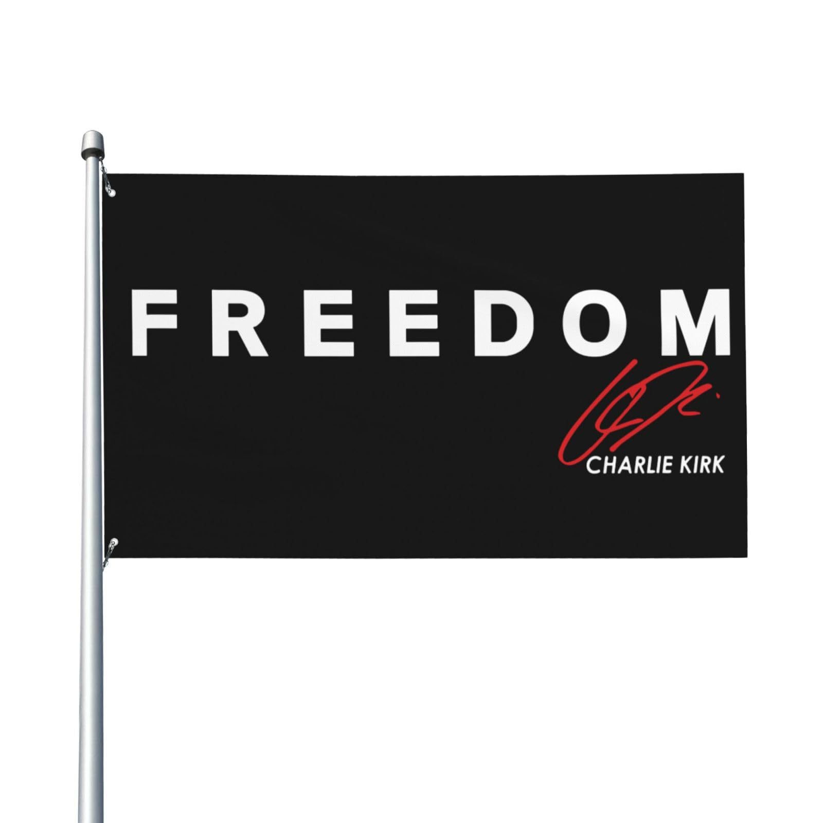 Freedom Charlie Kirk Flag3X5FT旗帜工厂100D春亚纺材质旗帜