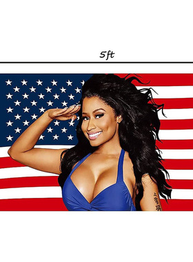 Nicki Minaj 旗帜现货3x5ft 数码印花园庭院装饰节庆派对活动