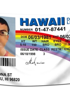 旗帜 McLovin ID Driver License Flag  90*150cm 涤纶挂旗
