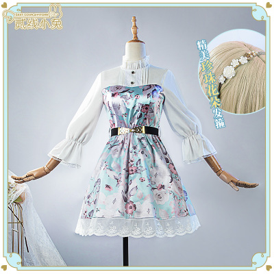 二线小兔彩虹社cos服蓝泽艾玛新衣服cosplay服装