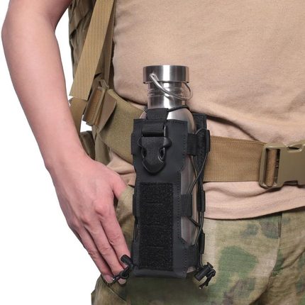 户外战术水杯套野外骑行战术包水壶收纳挂袋军迷运动moll附件挂包