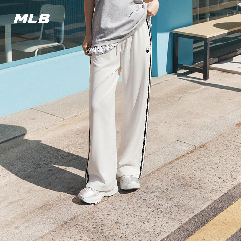 MLB官方 女款蕾丝边凉感防晒防泼水梭织裤26夏季新款WPV03/WPV23