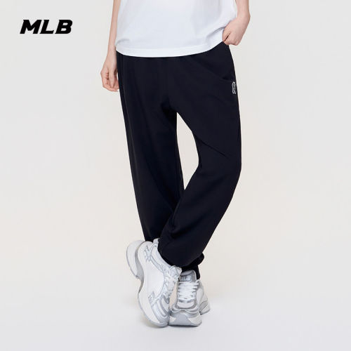 MLB官方 男女同款舒适运动轻薄凉感束脚休闲长裤26夏季新款PTB06