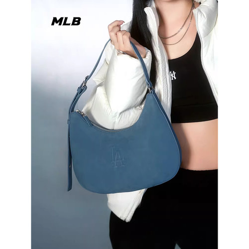 MLB官方 男女时尚百搭休闲复古腋下包25春夏新款BQSD1