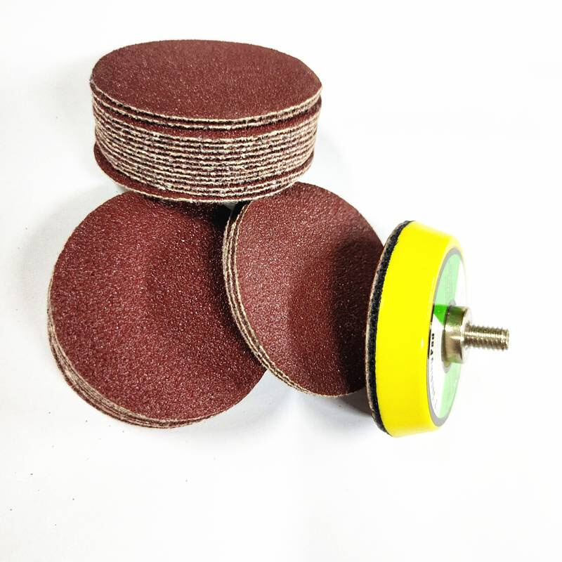 极速厂促5寸JB5植绒砂纸 气磨机圆形干K磨沙纸植绒砂布除锈拉绒片