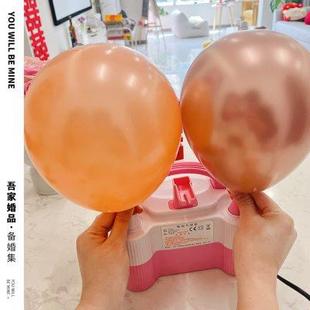 自动打气机冲气球配件结婚用品 吾家婚品电动充气泵打气筒便携式