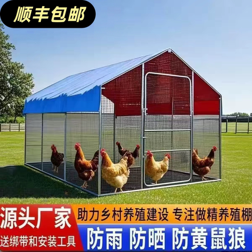 鸡笼子家用室外大号户外养鸡专用笼新型养鸡笼防雨农村鸡舍养鸡棚