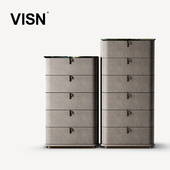 五斗柜现代边柜大平层客厅 VISN 玲珑 Product实木五斗收纳柜