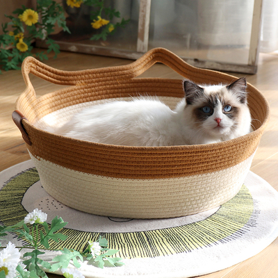 冬季保暖编织猫窝四季通用可水洗