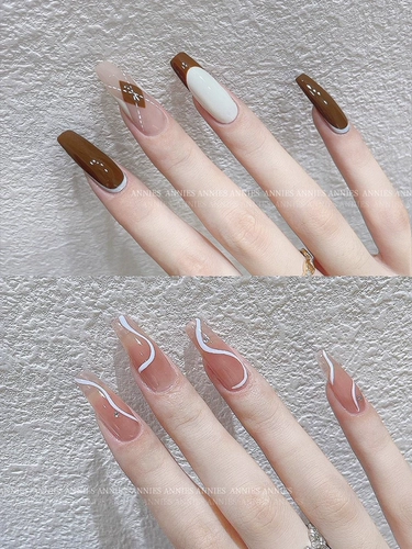 恩妮诗 Ультратонкие накладные ногти для ногтей, прозрачные наклейки для ногтей для маникюра, не оставляет следов, новая коллекция