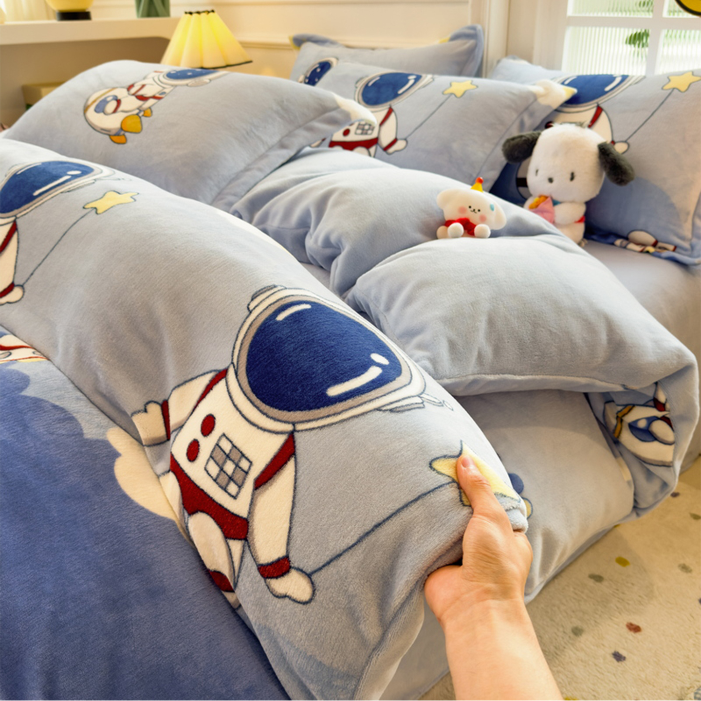 【特惠价】牛奶绒被套加厚防静电