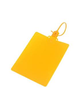 筑0(ZHUCA0)物流吊牌挂签一次性防拆塑料封条挂签橙色8Ix10采mm