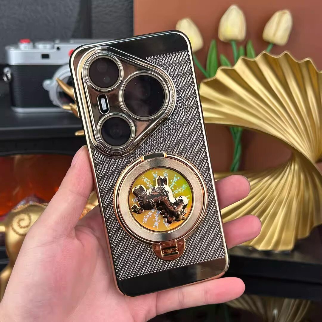 【解压陀螺+高清镜头膜】适用华为Pura80手机壳新品超好看mate80独特保护套高级感pura70Pro轻奢散热男款外壳