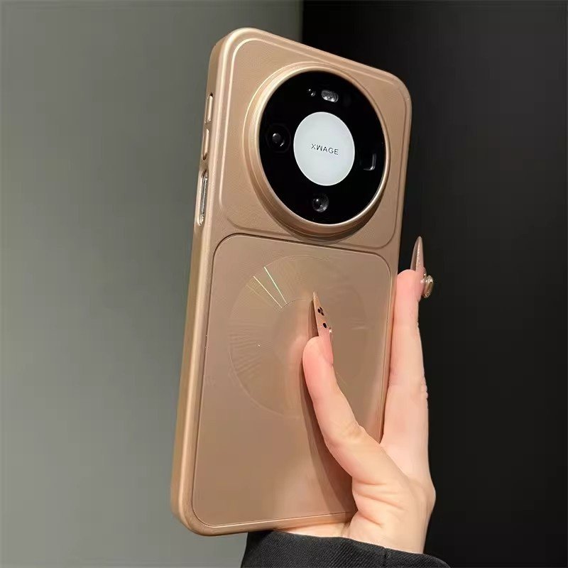 磨砂电镀极光磁吸壳适用华为mate80手机壳mate70新款高级感小众ins风防摔保护套mate60pro情侣新品高档手机套