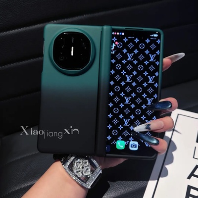 渐变磨砂肤感硬壳适用华为MateX6