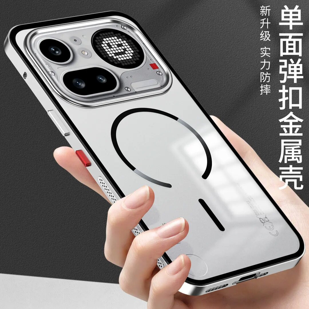 适用nothingphone4a外壳金属弹扣