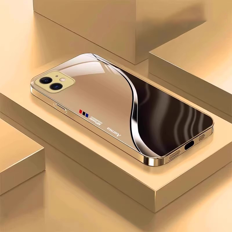 适用适用12鎏金钢化玻璃高档壳