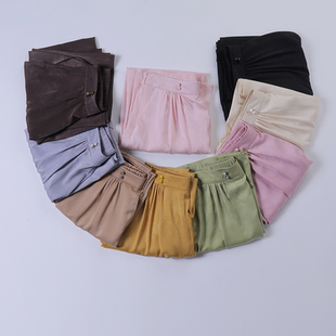 彩云涧原创汉服改良百搭休闲裤女士日常阔腿裤新中式国风宋裤女秋