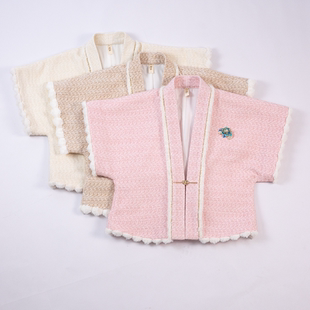 彩云涧汉服饰品唐褙子对襟短衫 加厚双层日常汉服保暖改良短褙子女